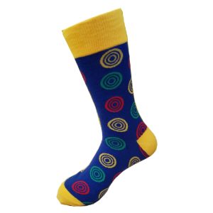 Blue and Gold Adinkra Socks