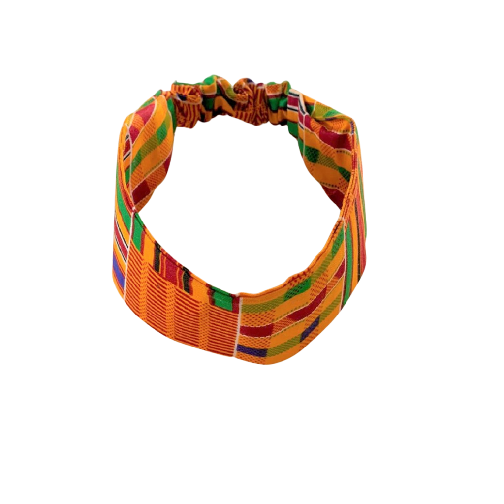 Orange and Blue Kente Headband - Image 2