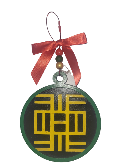 Colorful African Inspired Ornament - Set of Five - Image 5