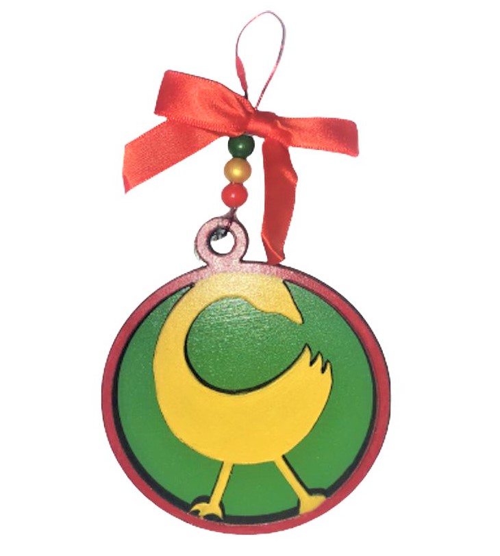 Colorful African Inspired Ornament - Set of Five - Image 3