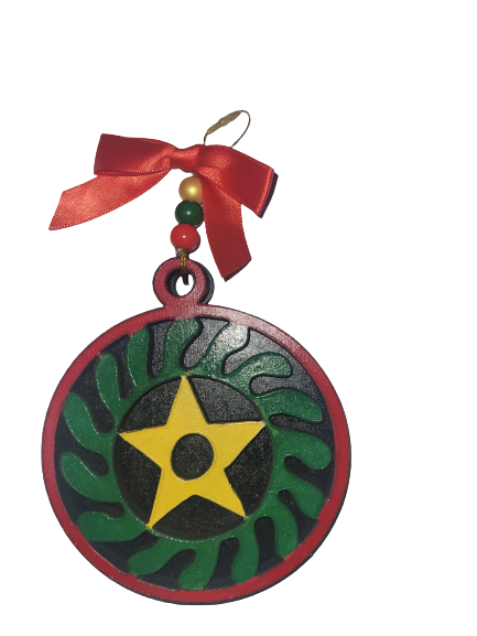 Colorful African Inspired Ornament - Set of Five - Image 4