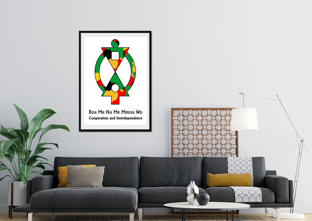 African Wall Art | Adinkra Wall Art | Cooperation - Image 3