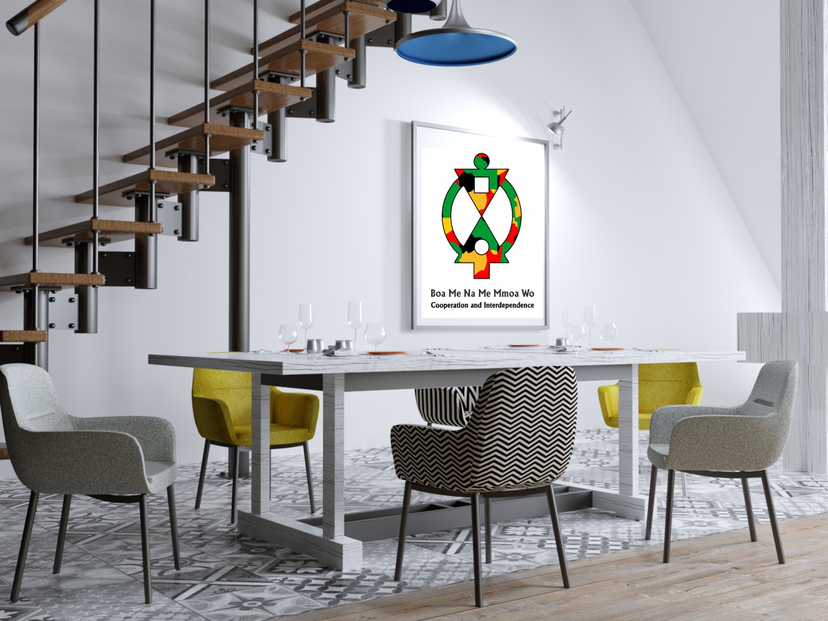 African Wall Art | Adinkra Wall Art | Cooperation - Image 4
