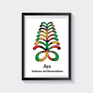 African Wall Art | Adinkra Wall Art | Endurance