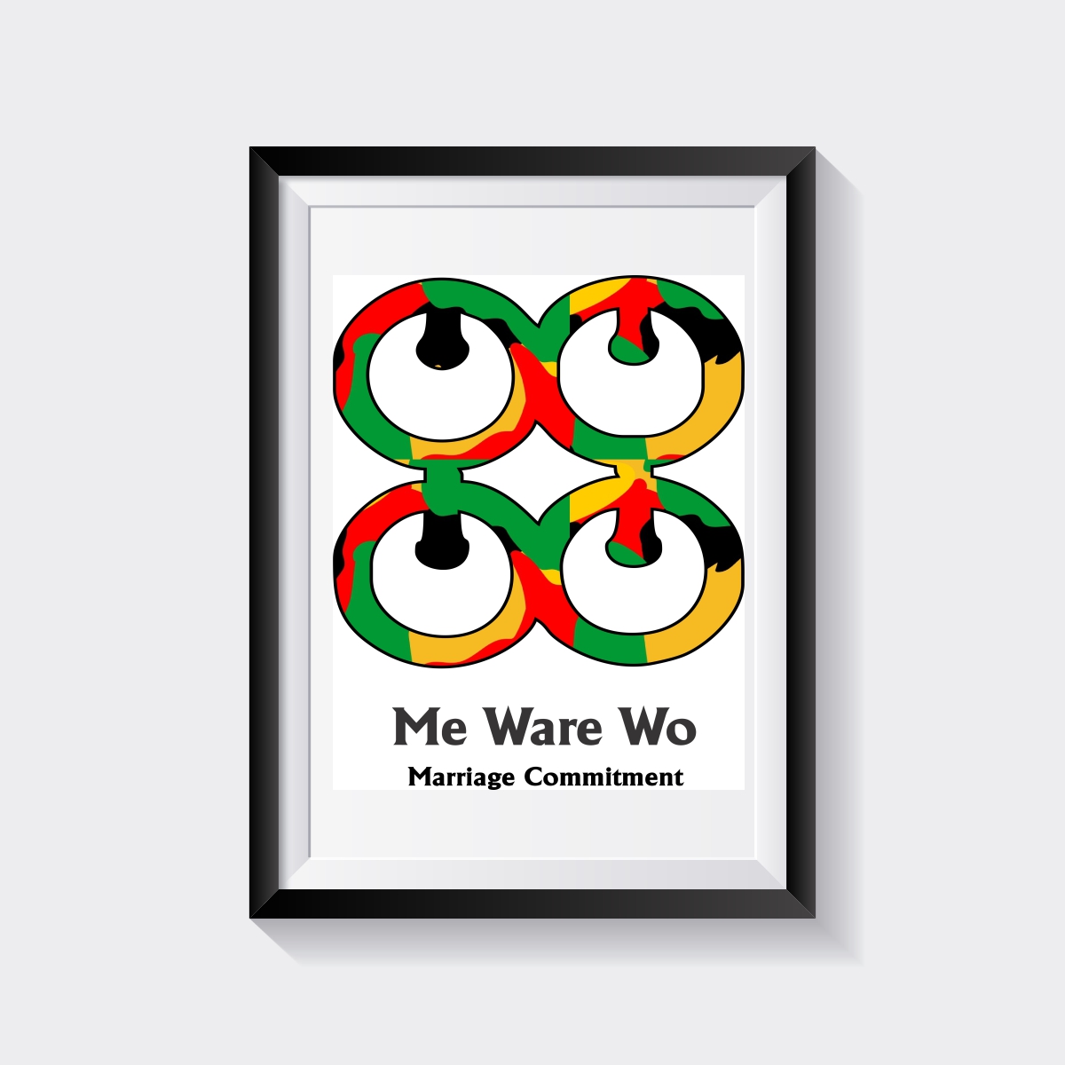 African Wall Art | Adinkra Wall Art | Commitment