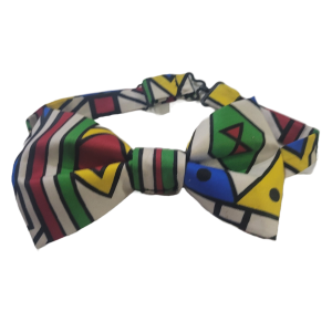 White, Red, Blue, Yellow Bow Tie