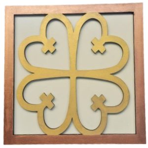 Adinkra Wall Art - Nyame Dua