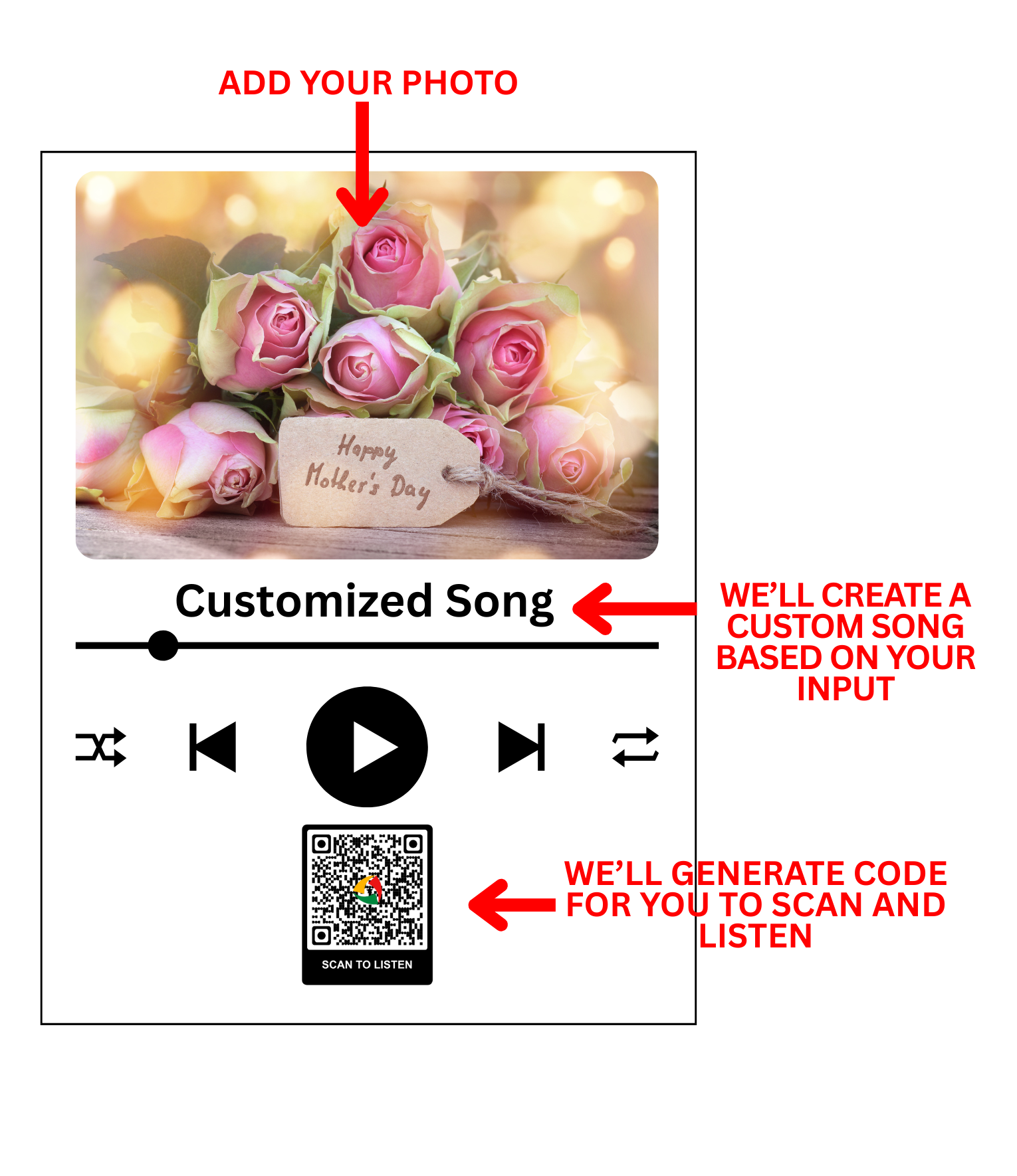 Customized Audio Plaque for Mom - Image 2